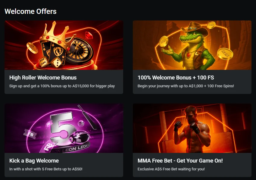 LEON Casino Australia Welcome Offers